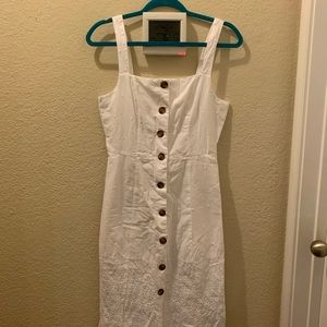 Women Gap white summer dress size 4 new w/out tags